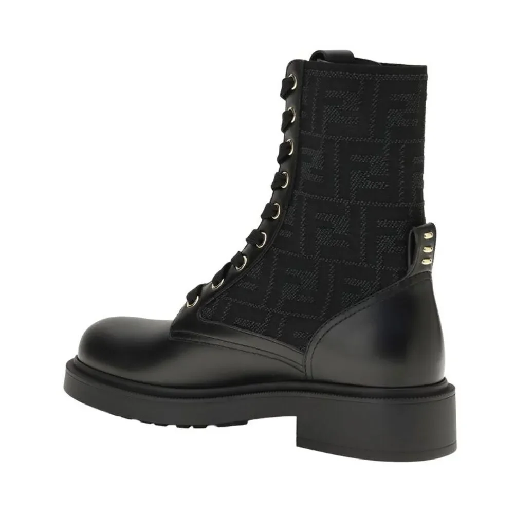Fendi Leather Boot, Black